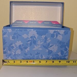 Hallmark Blue Floral Greeting Card Box